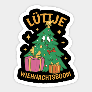 Lüttje Wiehnachtsboom Low German Sticker